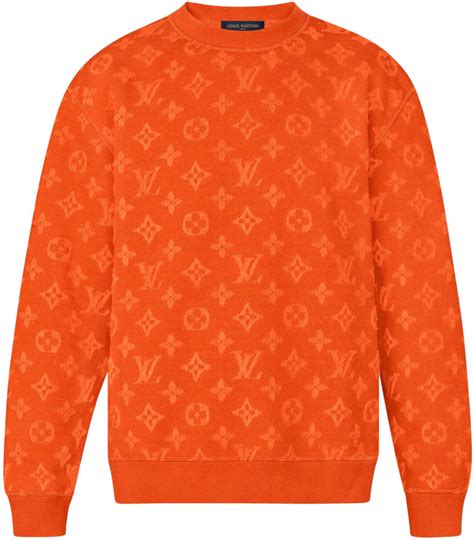 louis vuitton orange monogram sweatshirt|lv monogram sweater.